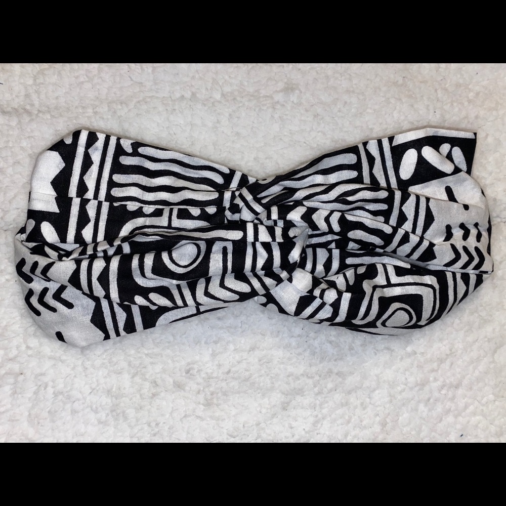 Black & White African Print Headbands